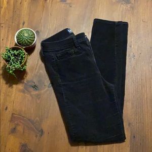 GAP - high rise, skinny velvet jeans
